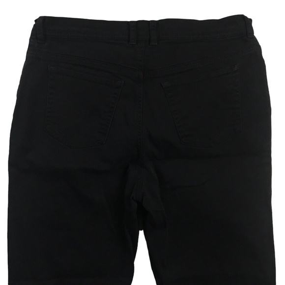 Gloria Vanderbilt Straight Womens Size 12 Black Denim High Rise Jean 32x30 - Picture 8 of 10